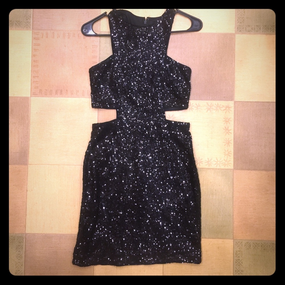 Beautiful Black Sequined Dress